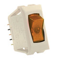 Jr Products JR Products 12575 Illuminated 12V On/Off Switch - Amber/Ivory 12575